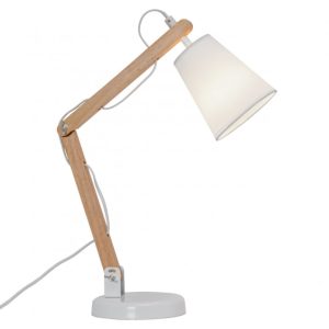 Flexo TRUMAN blanco/madera.