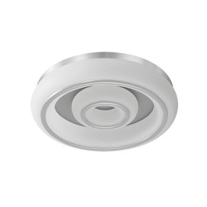 Plafón PARIS 2 plata/blanco.