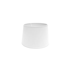 Pantalla Clara Blanca E-27.Diámetro: 20 cms.