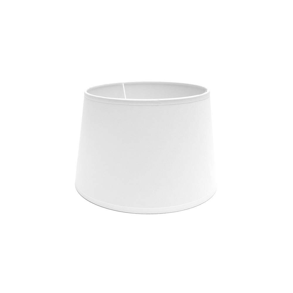 Pantalla Clara Blanca E-27.Diámetro: 25 cms.