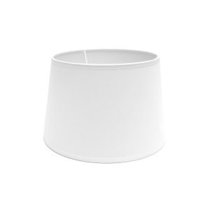 Pantalla Clara Blanca E-27.Diámetro: 30 cms.