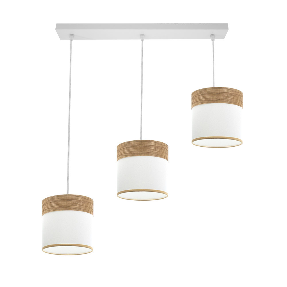Lámpara Regleta CLOE blanco/blanca-madera Clara. - Imagen 3