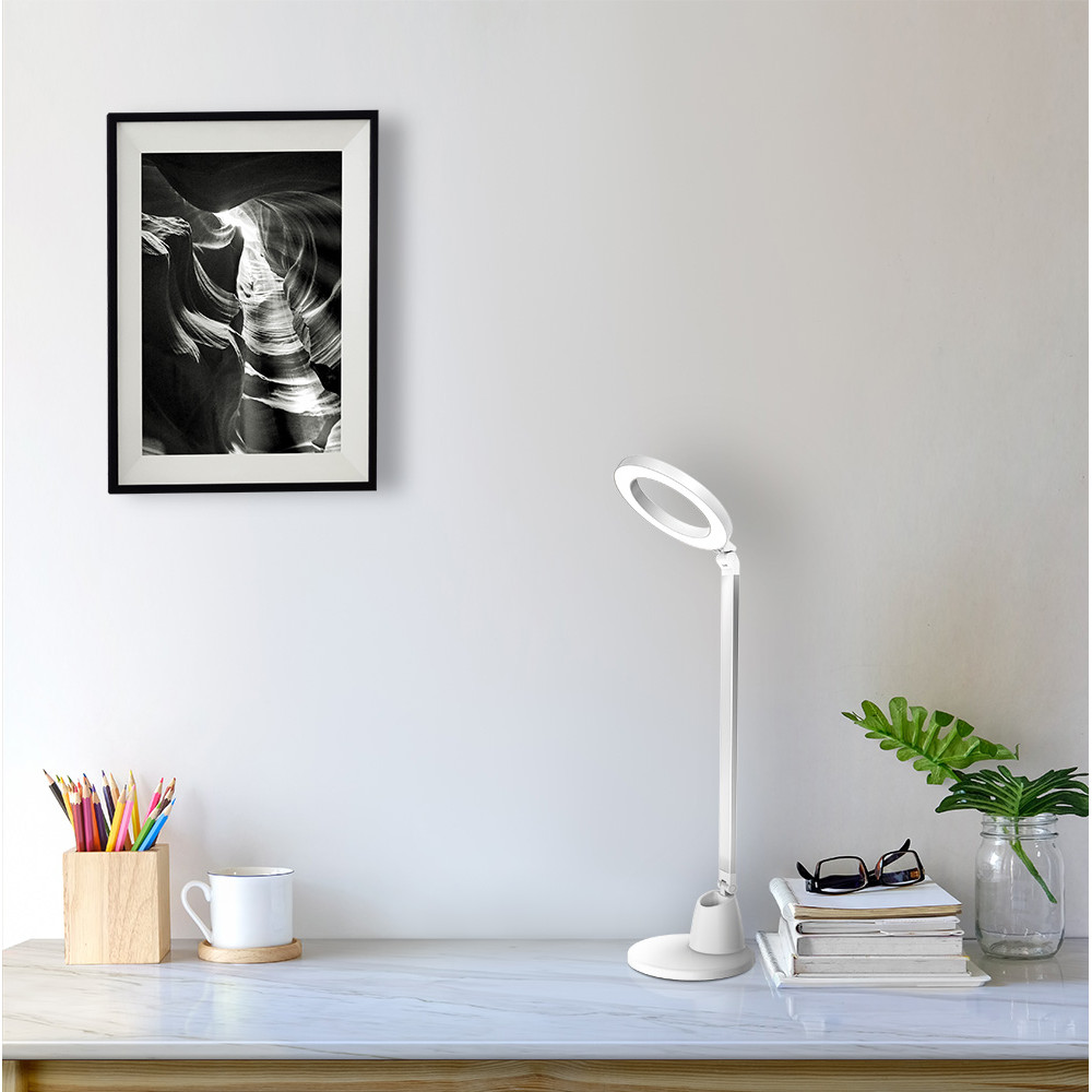 Flexo CALCITA blanco/plata. - Imagen 2