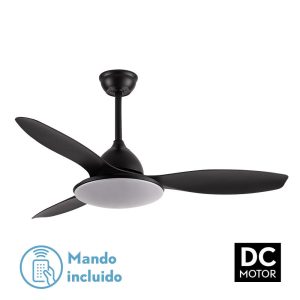 Ventilador YAEL negro.Motor DC.Diámetro: 122 cms.