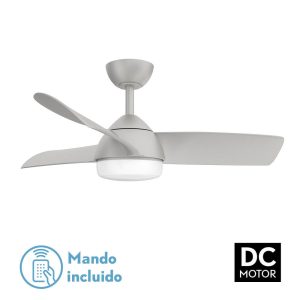 Ventilador HAUR plata.Motor DC.Diámetro: 107 cms