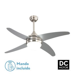 Ventilador KLOD níquel.Motor DC.Diámetro: 117 cms.