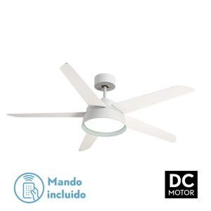 Ventilador LEBECHE blanco.Motor DC.Diámetro: 132 cms.