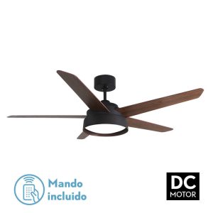 Ventilador LEBECHE marrón.Motor DC.Diámetro: 132 cms.