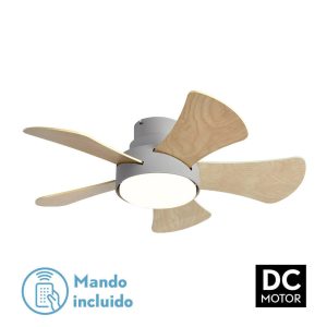 Ventilador GREGARIO gris.Motor DC.Diámetro: 82 cms.