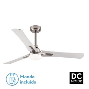 Ventilador CORO níquel.Motor DC.Diámetro: 132 cms.