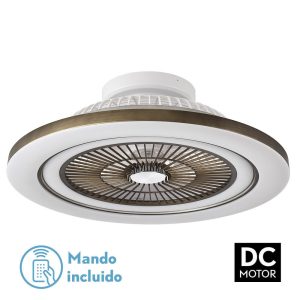 Ventilador MATO cuero.Motor DC.Diámetro: 58 cms.