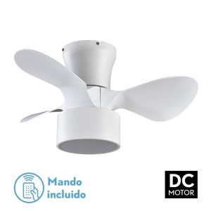 Ventilador KOS blanco.Motor DC.Diámetro: 60 cms.