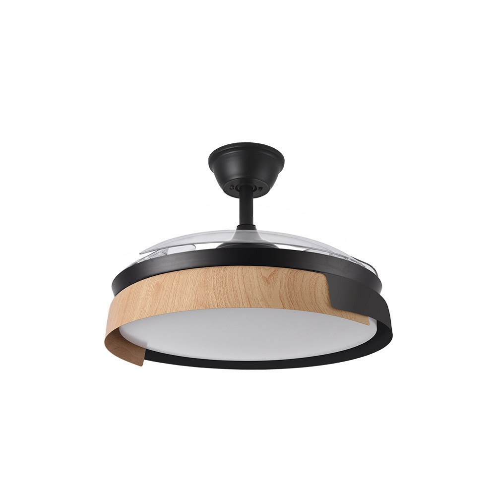 Ventilador PROVENZA negro/haya.Motor DC.Diámetro: 50-107 cms. - Imagen 2