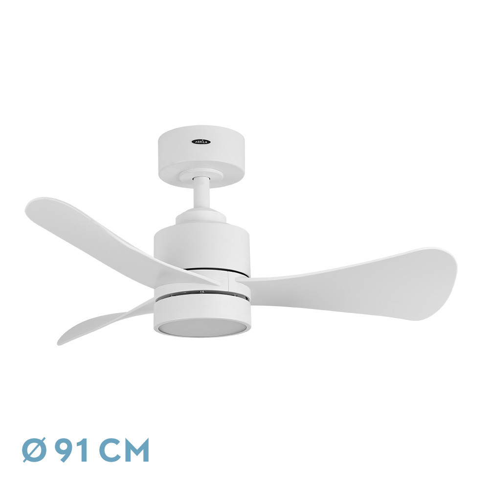 Ventilador ZEPELIN blanco.Motor DC.Diámetro: 91 cms.