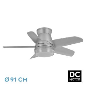 Ventilador NEUTRON plata.Motor DC.Diámetro: 91 cms.
