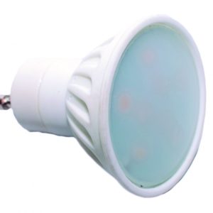 Bombilla LED GU10 SMD 6W Cerámica.5000K.