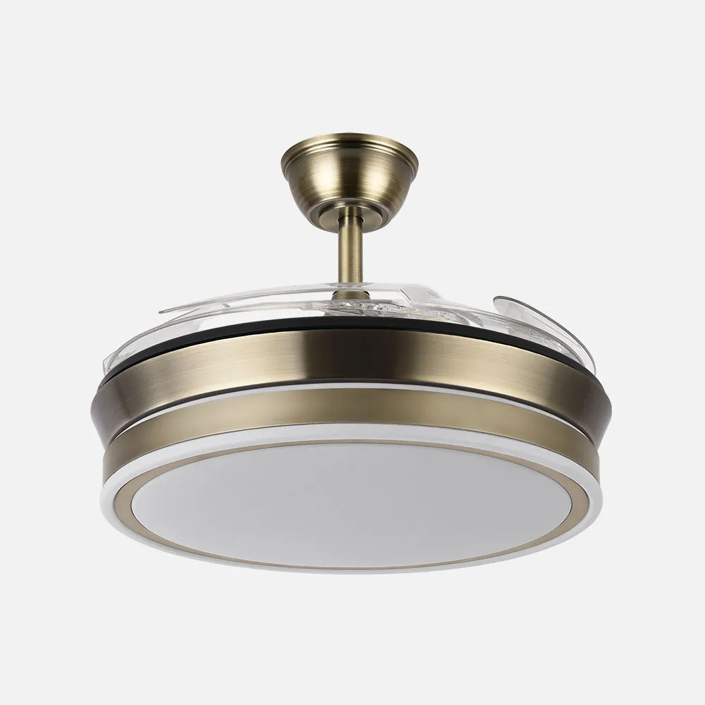 Ventilador BAYOMO MINI cuero.Motor DC.Diámetro: 40-91 cms. - Imagen 2