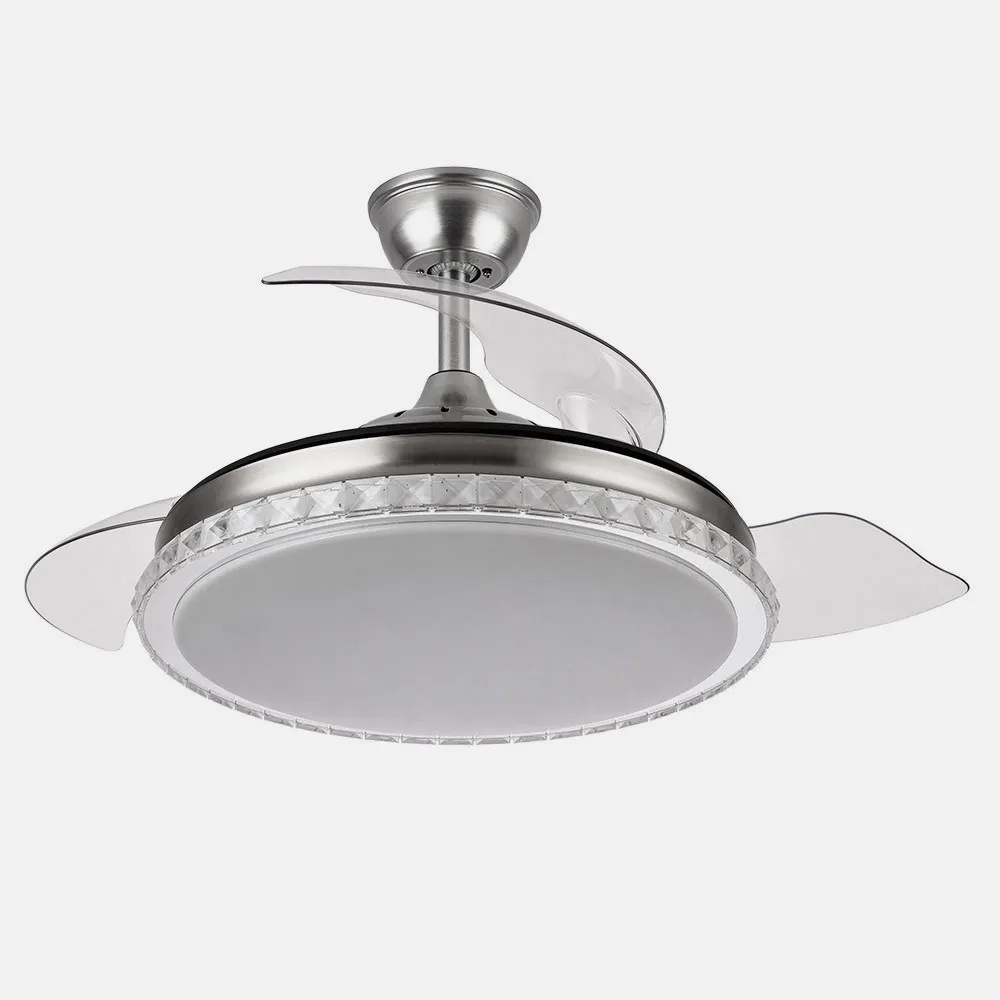 Ventilador BILIKU níquel.Motor Dc.Diámetro: 50-107 cms.