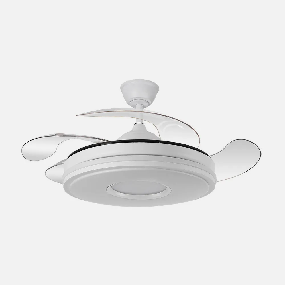 Ventilador DANI blanco.Motor DC.Diámetro: 50-106 cms.