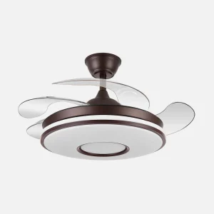 Ventilador DANI marrón.Motor DC.Diámetro: 50-106 cms.