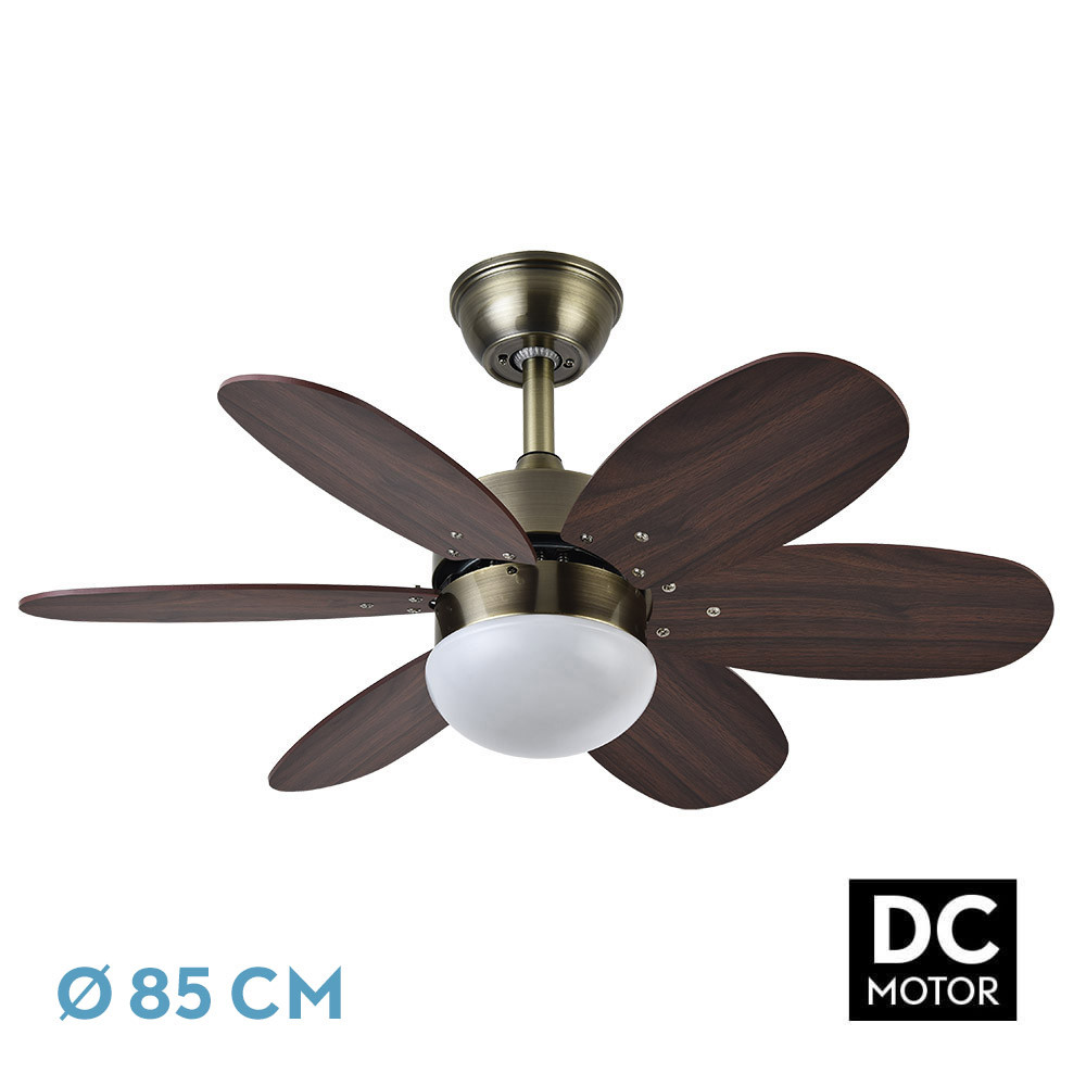 Ventilador ALVES cuero.Motor DC.2XE-27.Diámetro:85 cms.