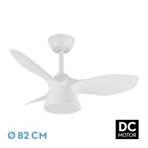 Ventilador CUBICO blanco.Motor DC.Diámetro: 82 cms.