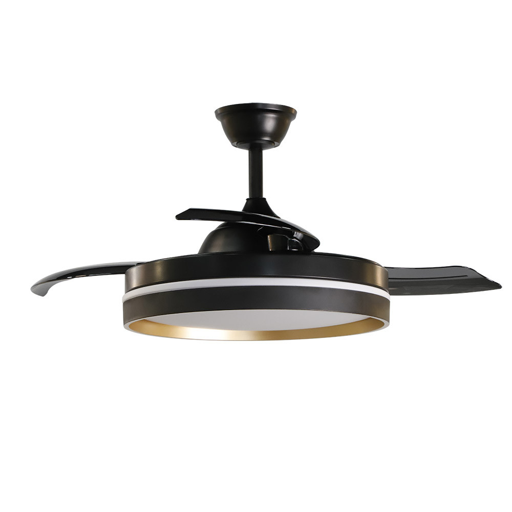Ventilador MANDARIN negro/oro.Motor DC.Diámetro: 48-108 cms. - Imagen 3