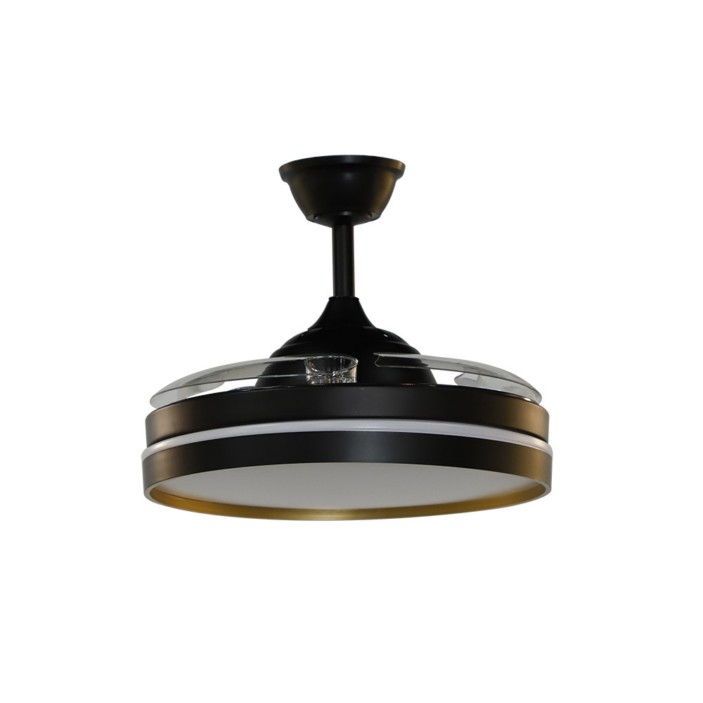 Ventilador MANDARIN negro/oro.Motor DC.Diámetro: 48-108 cms. - Imagen 4