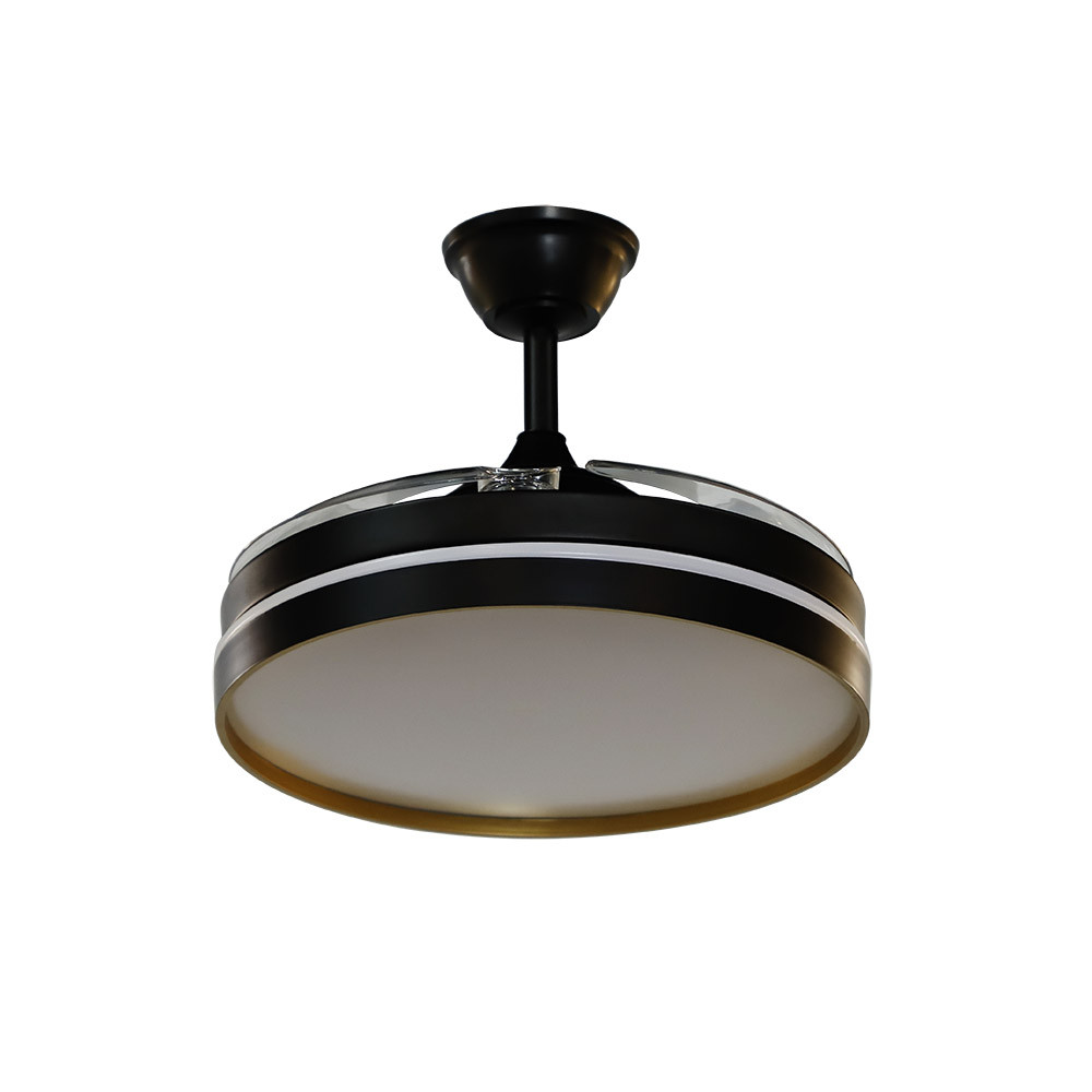 Ventilador MANDARIN negro/oro.Motor DC.Diámetro: 48-108 cms. - Imagen 2