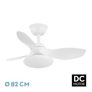 Ventilador PARAMO blanco.Motor DC.Diámetro: 82 cms.