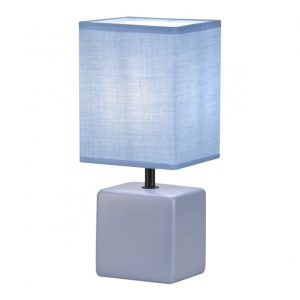 Lámpara de Sobremesa GLEN azul.Altura: 30 cms.