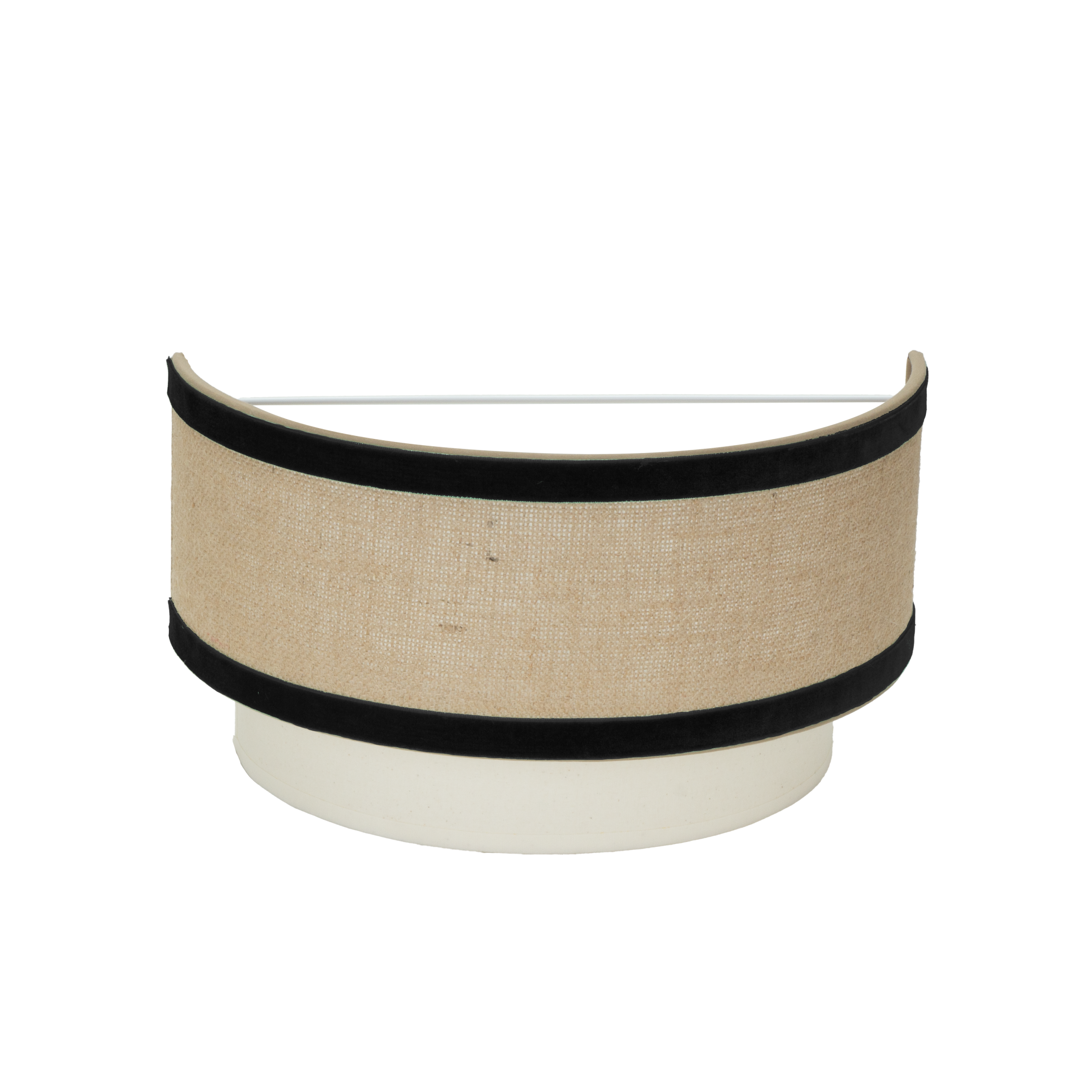 Aplique de pared CORNALINA beige/negro.