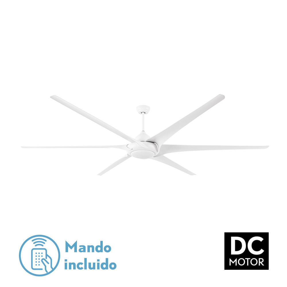 Ventilador MONCAYO blanco.Motor DC.Diámetro: 254 cms.