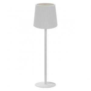 Lámpara de Sobremesa/Pie Salón SUNSET blanco.Batería Recargable.Altura Regulable: 26-115 cms.