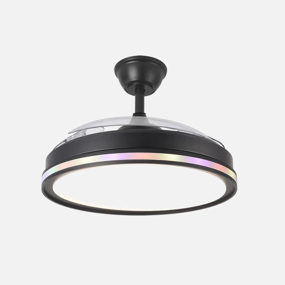 Ventilador CACIQUE negro.RGB.Motor DC.Diámetro: 50-107 cms. - Imagen 2