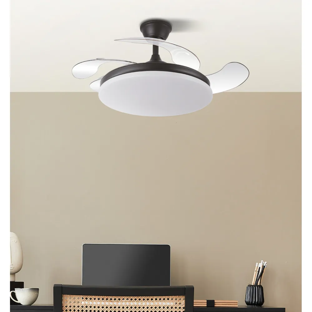 Ventilador TRIDENTE MINI negro.Motor DC.Diámetro: 40-91 cms. - Imagen 3
